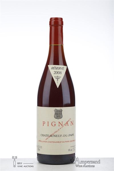 CHATEAUNEUF DU PAPE PIGNAN 2008 - Renyaud - 1 Bottle