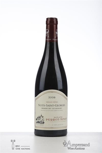 NUITS ST GEORGES LES MURGERS VIEILLES VIGNES 2008 - Perrot Minot - 1 Bottle