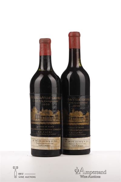 DE VILLEGEORGE 1959 - Grafe Lecocq - 2 Bottles