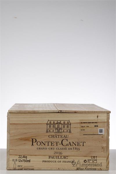 PONTET CANET 2016 - Mc - 12 Bottles - Owc 12