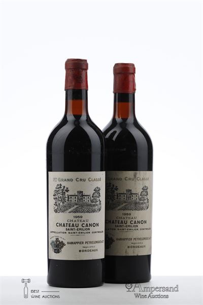 CANON 1959 - Hanappier Peyrelongue - De Brabandere V. Houtte - 2 Bottles