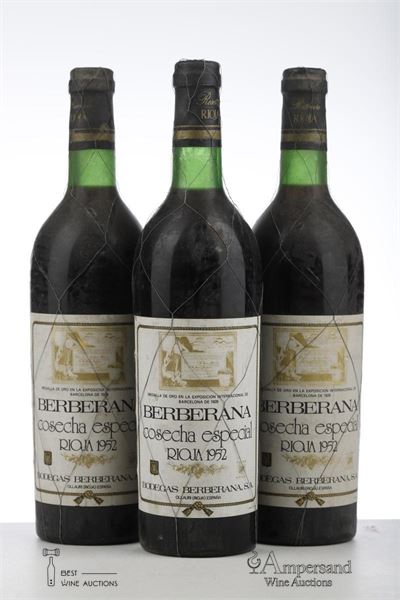 BERBERANA COSECHA ESPECIAL 1952 - Berberana - 3 Bottles