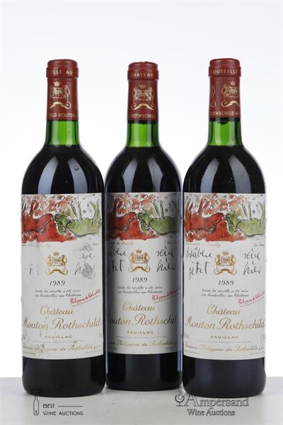 MOUTON ROTHSCHILD 1989 - Mc - 3 Bottles
