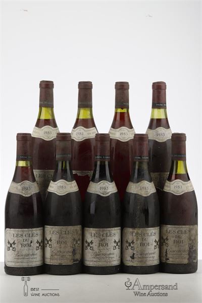 BOURGOGNE ROUGE LES CLES DU ROI 1983 - Laboure Roi - 9 Bottles