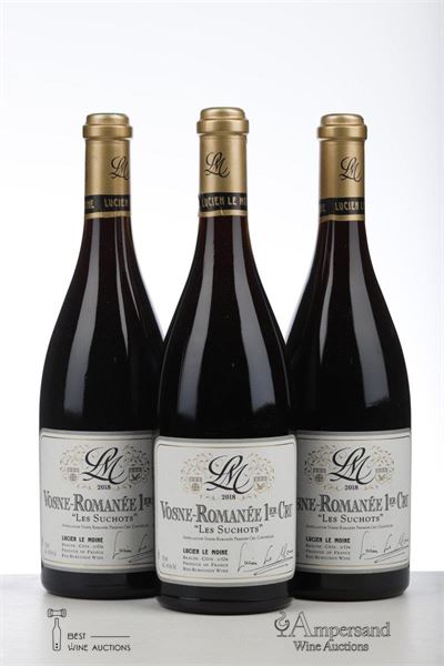 VOSNE ROMANEE LES SUCHOTS 2018 - Lucien Le Moine - 3 Bottles