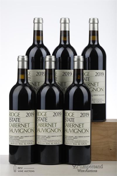 RIDGE CABERNET SAUVIGNON 2019 - Ridge - 6 Bottles