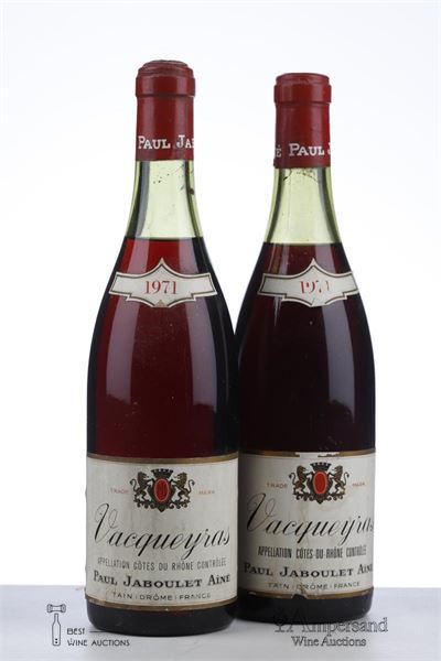VACQUEYRAS 1971 - Paul Jaboulet - 2 Bottles