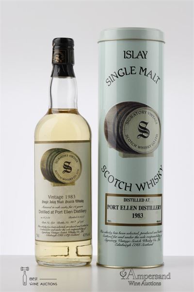 1983 PORT ELLEN  - Signatory Vintage - Bottled in 1997 - Butt n° 692 Bottle 357/796 - 1 Bottle - Canister