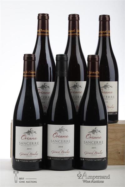 SANCERRE ROUGE ORIANE 2*2014 + 3*2015 + 1*2018  - Gerard Boulay - 6 Bottles