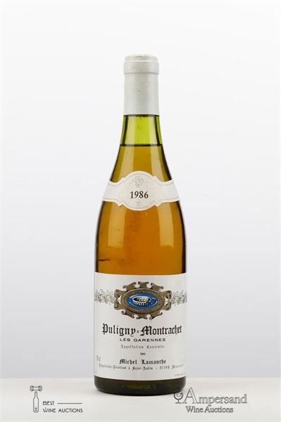 PULIGNY MONTRACHET LES GARENNES 1986 - Michel Lamanthe - 1 Bottle