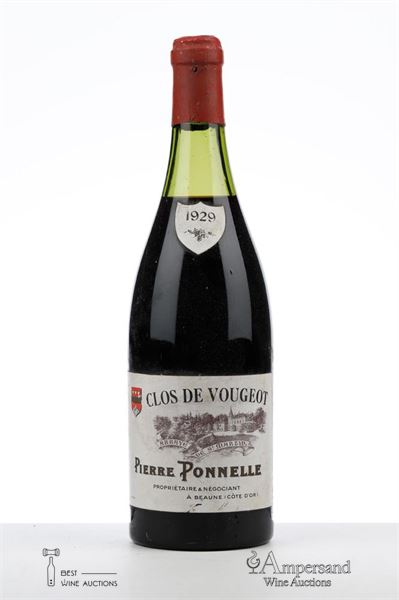 CLOS VOUGEOT 1929 - Pierre Ponelle - 1 Bottle