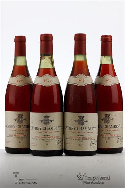 GEVREY CHAMBERTIN 1977 - Louis Trapet - 4 Bottles