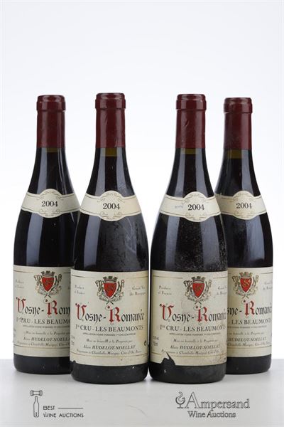 VOSNE ROMANEE LES BEAUMONTS 2004 - Alain Hudelot Noellat - 4 Bottles