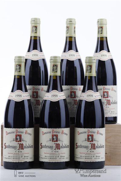SANTENAY MALADIERE 1998 - Prieur Brunet - 6 Bottles
