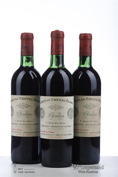 CHEVAL BLANC 1972 - Mc - 3 Bottles