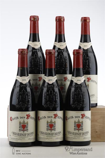CHATEAUNEUF DU PAPE CLOS DES PAPES 2006 - Paul Avril - 6 Bottles