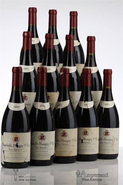 CHAMBOLLE MUSIGNY LES SENTIERS 2001 - Robert Groffier - 12 Bottles