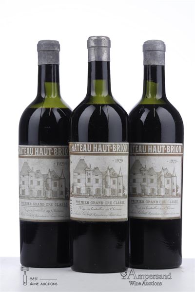 HAUT BRION 1929 - Mc - 3 Bottles