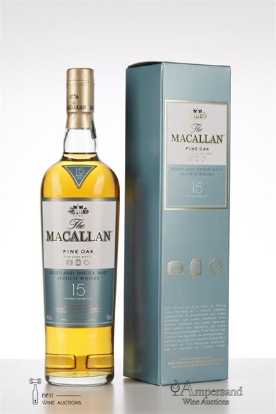 MACALLAN 15 Y FINE OAK NV - Macallan - Triple Cask Matured - 43% - 1 Bottle - Oc 1