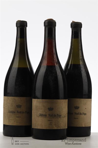 CHATEAUNEUF DU PAPE 1923 - MB - 3 Bottles