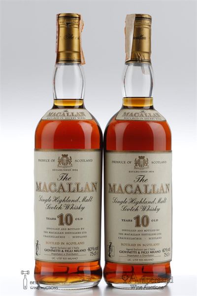MACALLAN 10 Y  - Giovinetti - Alc 40% - 2 Bottles