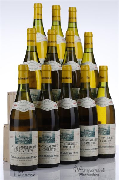 PULIGNY MONTRACHET LES COMBETTES 1990 - Jacques Prieur - 12 Bottles - Owc 12