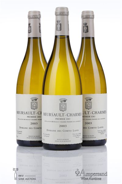 MEURSAULT CHARMES 2003 - Comtes Lafon - 3 Bottles