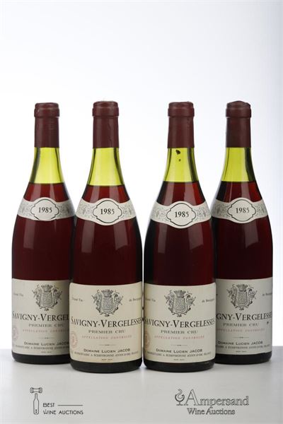SAVIGNY LES BEAUNE LES VERGELESSES 1985 - Lucien Jacob - 4 Bottles