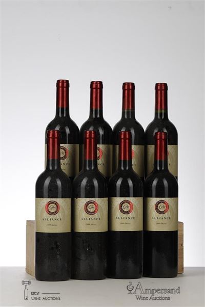 ALLIANCE SHIRAZ 1999 - Australian domaine Wines - 8 Bottles