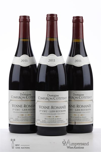VOSNE ROMANEE LES SUCHOTS 2011 - Confuron Cotetidot - 3 Bottles
