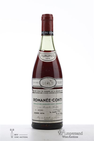 ROMANEE CONTI 1974 - Domaine de La Romanee Conti - 1 Bottle