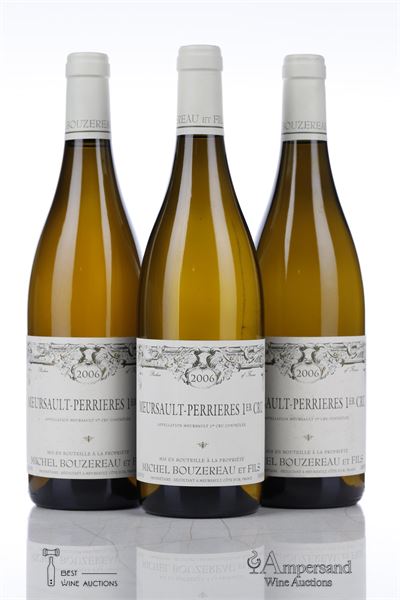 MEURSAULT PERRIERES 2006 - Michel Bouzereau - 3 Bottles