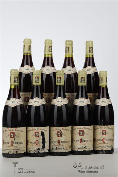 CHARMES CHAMBERTIN 1989 - G. Prieur - 9 Bottles