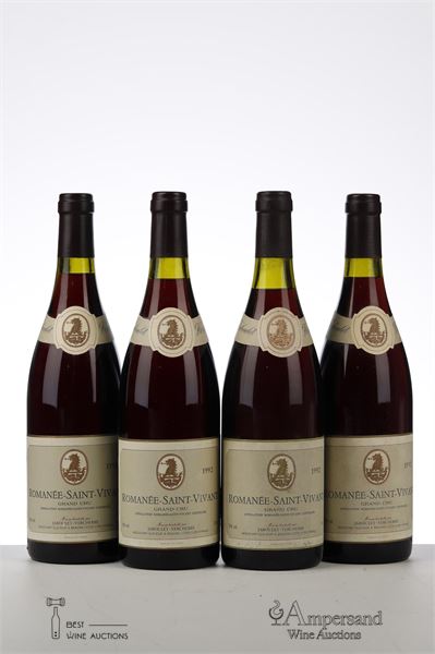 ROMANEE ST VIVANT 1992 - Jaboulet Vercherre - 4 Bottles