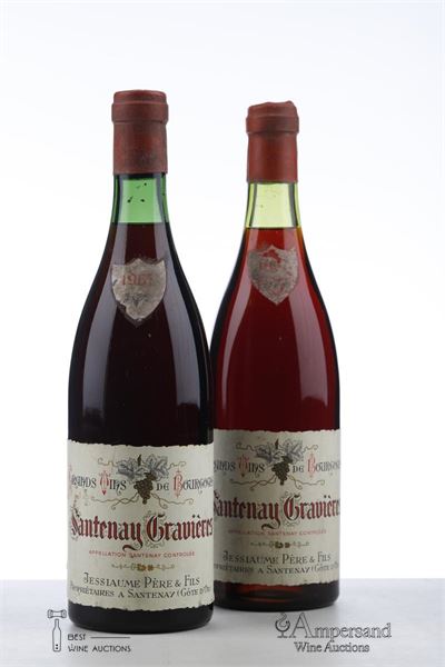 SANTENAY GRAVIERES 1967 - Jessiaume - 2 Bottles