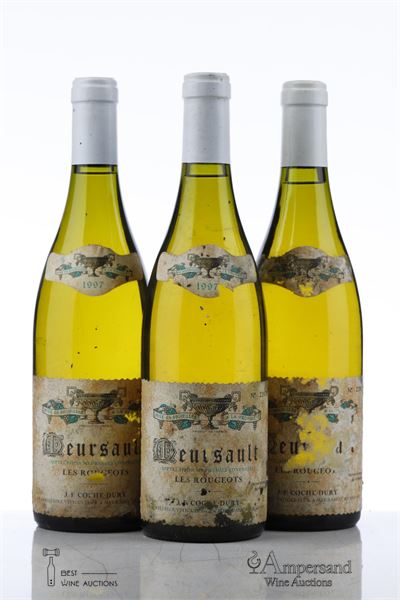 MEURSAULT LES ROUGEOTS 1997 - Coche Dury - 3 Bottles