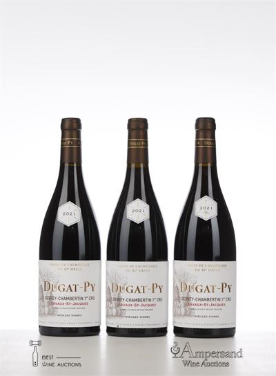 GEVREY CHAMBERTIN LAVAUX ST JACQUES VIEILLES VIGNES 2021 - Dugat Py - 3 Bottles