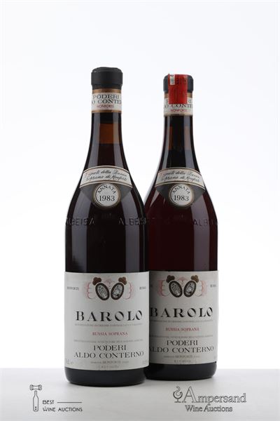 BAROLO BUSSIA SOPRANA 1983 - Conterno Aldo - 2 Bottles