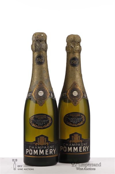 POMMERY BRUT 1962 - Pommery - 2 x 0,375Ltr