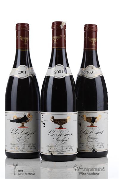 CLOS VOUGEOT MUSIGNI 2001 - Gros Frere & Soeur - 3 Bottles