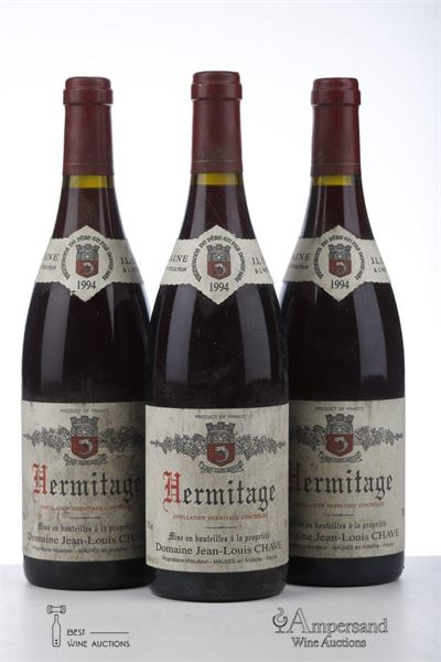 HERMITAGE ROUGE 1994 - Jean Louis Chave - 3 Bottles