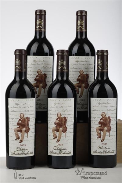 MOUTON ROTHSCHILD 2003 - Mc - 5 Bottles