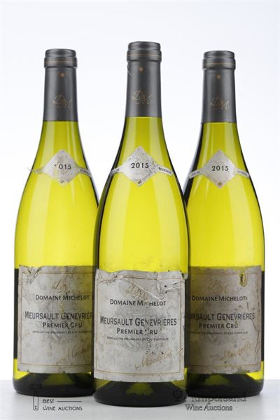 MEURSAULT GENEVRIERES 2015 - Michelot - 3 Bottles