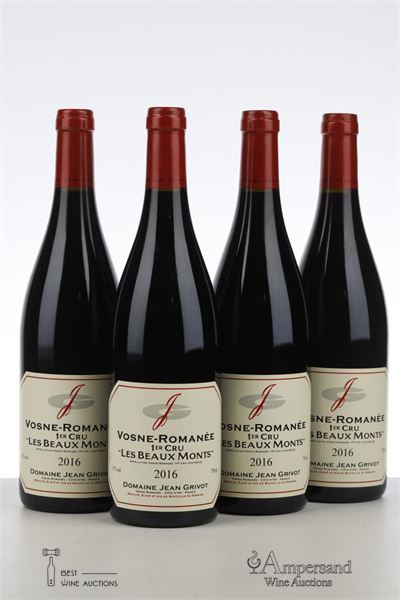 VOSNE ROMANEE LES BEAUX MONTS 2016 - Jean Grivot - 4 Bottles