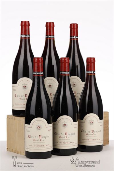 CLOS DE VOUGEOT 2001 - Moillard - 6 Bottles - Owc 6