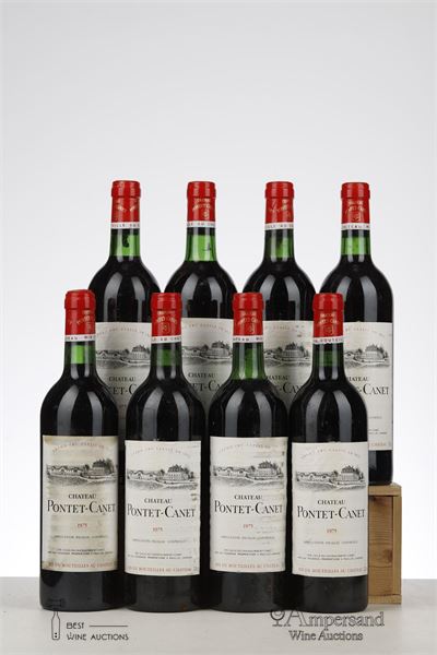 PONTET CANET 1975 - Mc - 8 Bottles