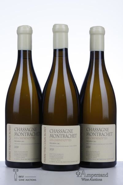CHASSAGNE MONTRACHET BLANC LES CHENEVOTTES 2020 - Pierre Yves Collin Morey - 3 Bottles
