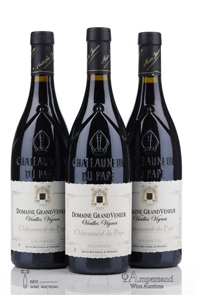 CHATEAUNEUF DU PAPE GRAND VENEUR VIEILLES VIGNES 2009 - Alain Jaume - 3 Bottles