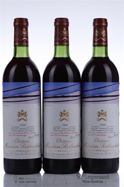 MOUTON ROTHSCHILD 1980 - Mc - 3 Bottles