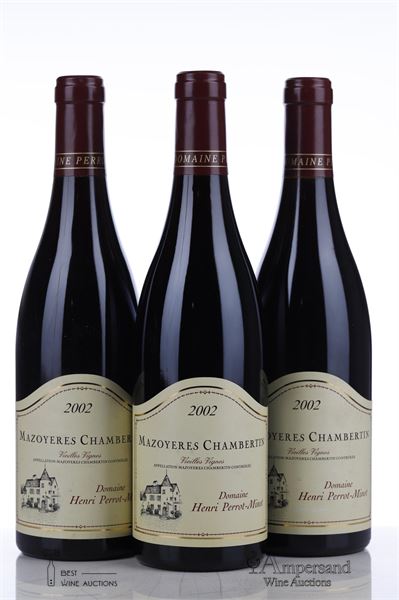 MAZOYERES CHAMBERTIN VIEILLES VIGNES 2002 - Henri Perrot Minot - 3 Bottles